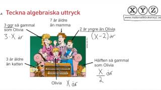 X 44 Teckna algebraiska uttryck [upl. by Arria]