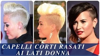 Capelli corti rasati ai lati donna [upl. by Jehu]