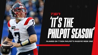 quotIts the Philpot seasonquot Cody Fajardo on Montreals opening night victory [upl. by Silverts380]