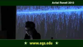 Avital Ronell Media Technology and Scholarship 2010 [upl. by Ynnub]