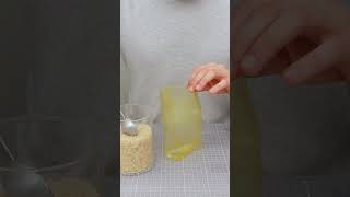 Homemade Bioplastic rice bag [upl. by Airetnohs611]