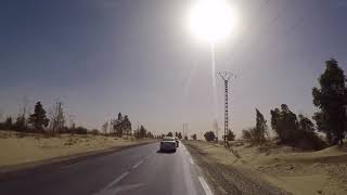 Algeria Route El Oued Touggourt Gopro  Algérie Route El Oued Touggourt Gopro [upl. by Ylera]