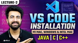 Visual Studio Code Installation on M1 Mac Windows amp Intel Mac  VS Code for Java C amp C [upl. by Aleahcim503]