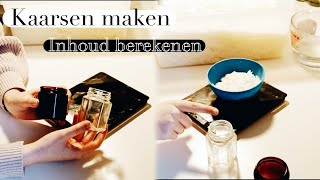 Kaarsen maken  Inhoud potje berekenen [upl. by Annaeoj26]