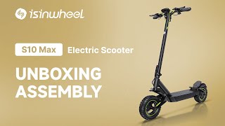 Unboxing  isinwheel S10Max  1000W High End Commuting Electric Scooter [upl. by Siramed]