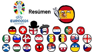 Resúmen de la Eurocopa 2024  Countryballs Español [upl. by Helmer]