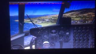 FSX C130J LANDING AT LESVOS ISLAND MYTILINI AIRPORT [upl. by Poppas]