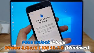 FREE UnlockBypass iCloud iPhone 88X  iOS 1678 Windows [upl. by Haelahk]