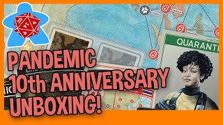 PANDEMIC 10TH ANNIVERSARY BOARD GAME UNBOXING  By a Pandemic Fangirl [upl. by Asilahs526]