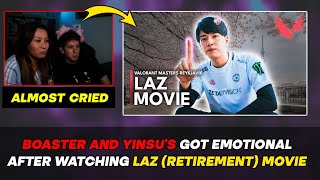 Boaster amp Yinsus Emotional Wholesome Reaction to LAZs Retirement Movie [upl. by Hayashi]