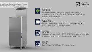 Lavavajillas de capota Electrolux greenampclean [upl. by Hervey]