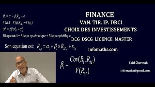 CHOIX DES INVESTISSEMENTS VAN TIR IP DRCI DCG DSCG [upl. by Karee715]