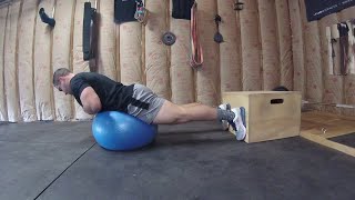 Sorenson Holds Hip Extension Pulses Back Extensions on Exercise Ball Sub If No GHD [upl. by Sisto]