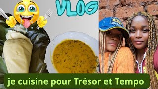 VLOG maman et moi cuisinons pour accueillir Trésor amp Tempo  du couscous avec de la sauce jaune [upl. by Ahsenaj11]