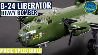 70cm Wingspan Heavy Bomber  B24 Liberator  COBI 5739 Speed Build Review [upl. by Barclay21]