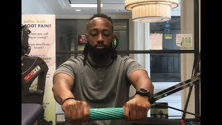 TheraBand Flex Bar  Improve Shoulder Strength [upl. by Hgielah203]