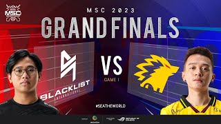 EN MSC Grand Finals  BLACKLIST INTERNATIONAL VS ONIC  Game 1 [upl. by Ewen712]