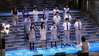 「表参道高校合唱部！」リトグリ Little Glee Monster 神田沙也加ら出演者と 翼をください [upl. by Gardia]