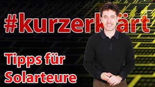 haustec kurzerklärt  Effiziente Solaranlagen und Energieeinsparung – Praxistipps für Solarteure [upl. by Ettenot847]