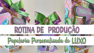 Rotina de Produção Papelaria Personalizada Luxo  Caixa Milk  Anna Paim [upl. by Bowler]