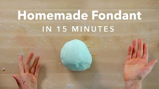 How to Make Homemade Fondant with Marshmallows [upl. by Archibald]