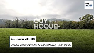 Vente Terrain à JULIENAS  179000 € [upl. by Yemerej]