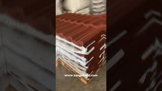 Factory Roof Inspection StoneCoated Metal Roof Tiles [upl. by Hildy]