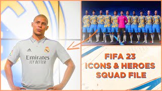 How To Install FIFA 23 Icons amp Heroes Squad File For PC [upl. by Nylteak725]