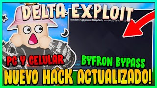 NUEVO HACK  EXPLOIT PARA ROBLOX  DELTA  BYFRON BYPASS  INDETECTABLE PARA PC Y CELULAR [upl. by Auqenaj776]