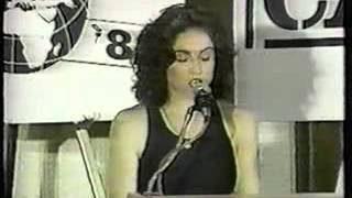 Madonna  Sport Aid 88 The Race Against Time Supporting speech CNN Report [upl. by Nosbig]