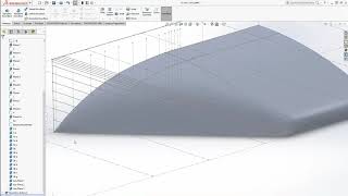 Solidworks Complex Contour Surface Sheet Metal [upl. by Molly787]