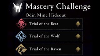 Gold medal Wolf trial Odin Mine Hideout Assassins Creed Valhalla [upl. by Launce]