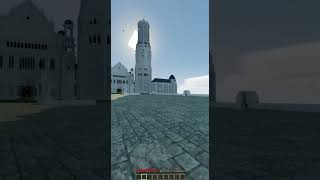 Minas Tirith tour  Minecraft minecraft minecraftbuild minecraftbuilding [upl. by Nylesor]