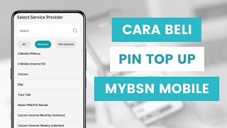 Cara Beli Tambah Nilai Kredit Prepaid Nombor PIN Di Aplikasi myBSN Mobile Dari Akaun Bank BSN Anda [upl. by Ococ]