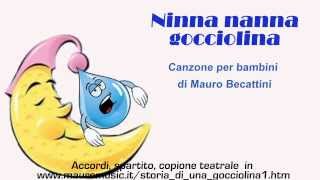 Ninna nanna gocciolina  canzone per bambini [upl. by Tullusus]