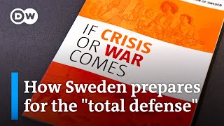 Sweden calls on its citizens to prepare for war  DW News [upl. by Zindman]