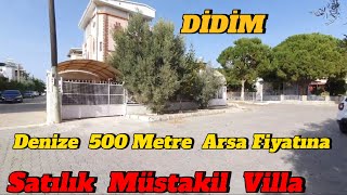 👉 Didimde Satılık Müstakil Villa 🙏 Denize 500 Metre 3 Cephe Köşe Satılık Ev forsale didim villa [upl. by Neddie]