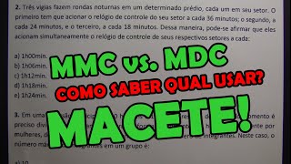 MMC e MDC  6 QUESTÕES CONCURSO [upl. by Schlicher]