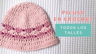 Gorro a crochet  TODOS LOS TALLES [upl. by Arturo781]