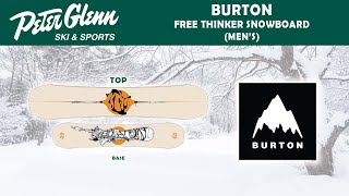 Burton Free Thinker Snowboard Mens  W2122 Product Review [upl. by Marja]