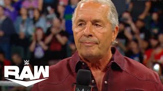 Bret quotHitmanquot Hart Returns and Calls Gunther a Coward  WWE Raw Highlights 9924  WWE on USA [upl. by Adev]