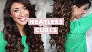 Heatless Curls Hair Tutorial [upl. by Akcirret]