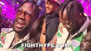 DEONTAY WILDER WATCHES ANDY RUIZ DROP LUIS ORTIZ LIVE quotOUCH THAT SHT HURTquot RINGSIDE REACTION [upl. by Ylicec596]