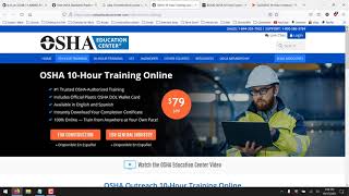 How to Get Your OSHA 10 Certification Online Fast amp Easy [upl. by Dermot]