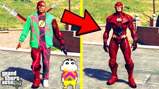 Franklin Finding 1 To 1000000000 FLASH in GTA 5  SHINCHAN and CHOP [upl. by Ilahtan]