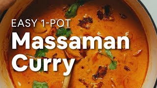 Easy 1Pot Massaman Curry  Minimalist Baker Recipes [upl. by Notfa386]