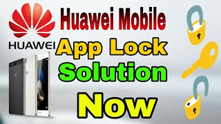 Huawei Y6 pro App Lock Solution  just in 2 minutes [upl. by Aileme]