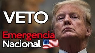 TRUMP CONTRA EL ESTADO PROFUNDO  Firma Veto Emergencia Nacional [upl. by Shurwood]