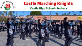 Rose Parade 2024  Castle High School “Castle Marching Knights” [upl. by Mikah245]