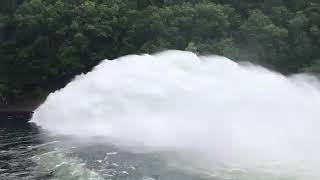 Fontana Dam Water Release Through Spillway [upl. by Haimerej439]